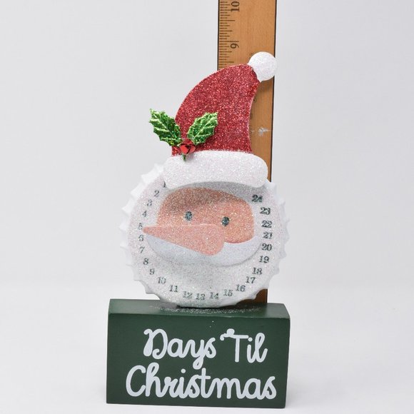 Santa Claus Christmas Countdown Clock Moveable Nose New - Picture 8 of 8